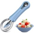 thumbnail image 1 of Melon Ball Set, Multifunctional Fruit Tool, Kitchen Aid Set, 4-in-1 Melon Ball Fruit Scoop Cutter Set, Fruit Carving Knife, Carving Knife For Diy Frui, 1 of 5
