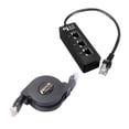 thumbnail image 1 of Divisor Convertidor 1 a 3 Vías Baoblaze Adaptador de Enchufe 8P8C Cable Retráctil 1m, 1 of 8