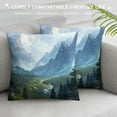 thumbnail image 3 of Orinice Fantasy Landscape Graphic Decorative Pillow Cover for Home 18x18in, 3 of 5
