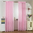 thumbnail image 6 of 1PC solid color five beauty satin pole curtain, suitable for decorating living room and bedroom curtains, 6 of 9