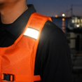 thumbnail image 3 of Fixed Four Buckle Reflective Buoyancy Vest, Portable Foldable Life Jacket with High Visibility Strips, Secure Water Safety Vest for Boating Use, Red, 3 of 8