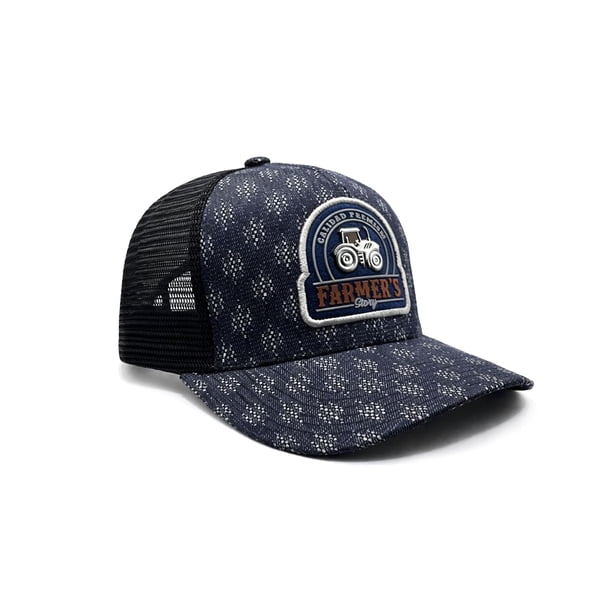 KNITE Gorra Farmer Truck Azul Trucker Hombre Ajustable Tractor Maquinaria Rancho
