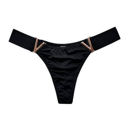 

Pretty Comy Low Waisted Thongs for Women Breathable Underwear Soft Stretchy Hipster Seamless Panties