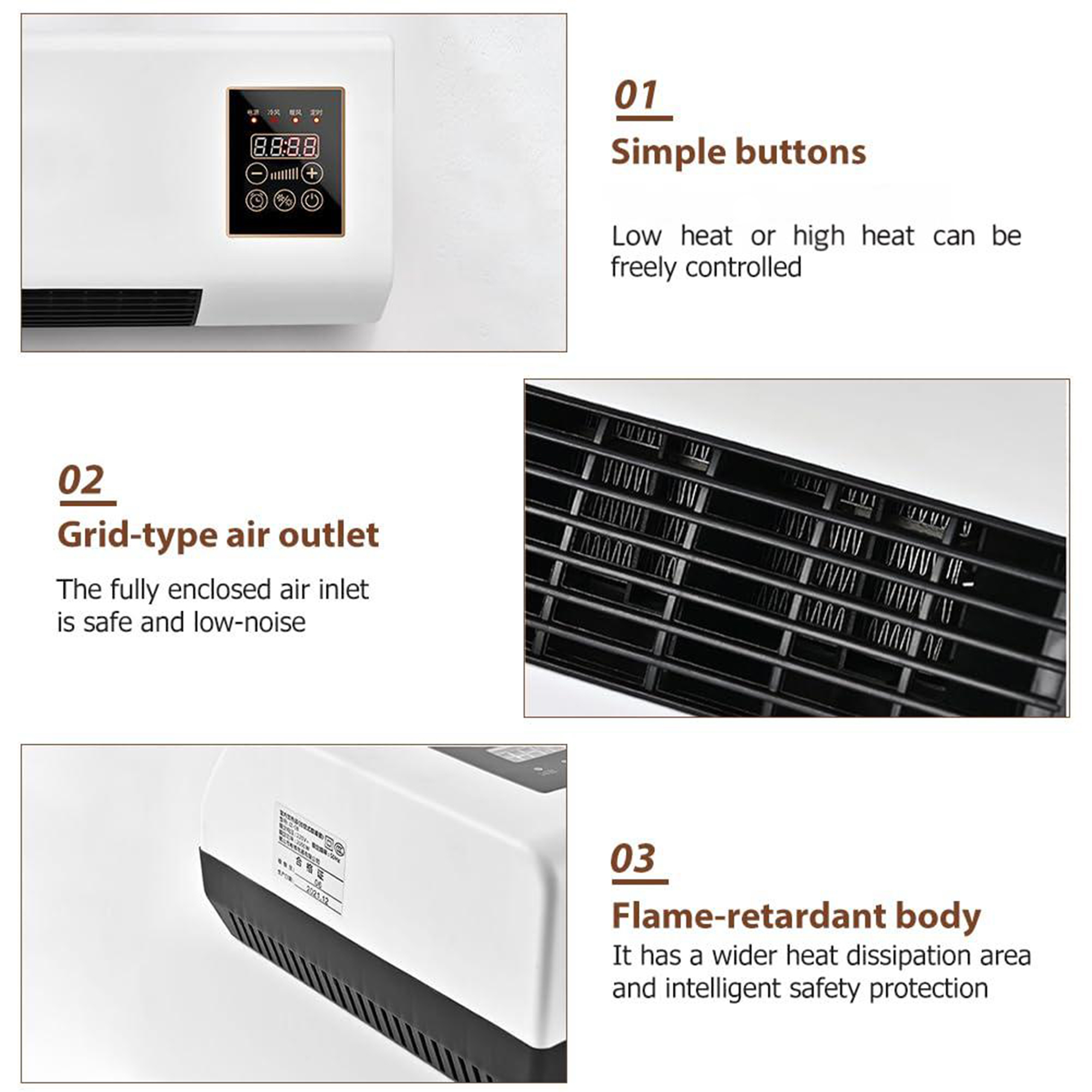 2025 New Climafy Air Conditioner, Split Max Air Conditioner, Climafy Portable AirConditioner, Wall Mount Ac Unit, Mini Wall Mounted Airconditioner (Flower, 110V)