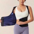 thumbnail image 2 of Edvintorg Womens Corset Top Open Back Waist Trainer Tank Top Sleeveless Scoop Neck Workout Body Shaper Stretch Cincher Top Women'S Clothes Blue L, 2 of 8