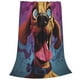 thumbnail image 2 of Balery Cartoon Big-Eyed Dog Manta de Felpa Suave y Acogedora – Cobija de Franela Aterciopelada para Cama, Lavable y Cálida para Sofá, Mascotas, Transpirable-80"x60", 2 of 7