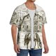 thumbnail image 2 of Balery Horses Grazing On Meadow Camisa Casual de Manga Corta con Botones para Hombre, Texturizada, Estilo Cubano, para Playa, Verano-Large, 2 of 5