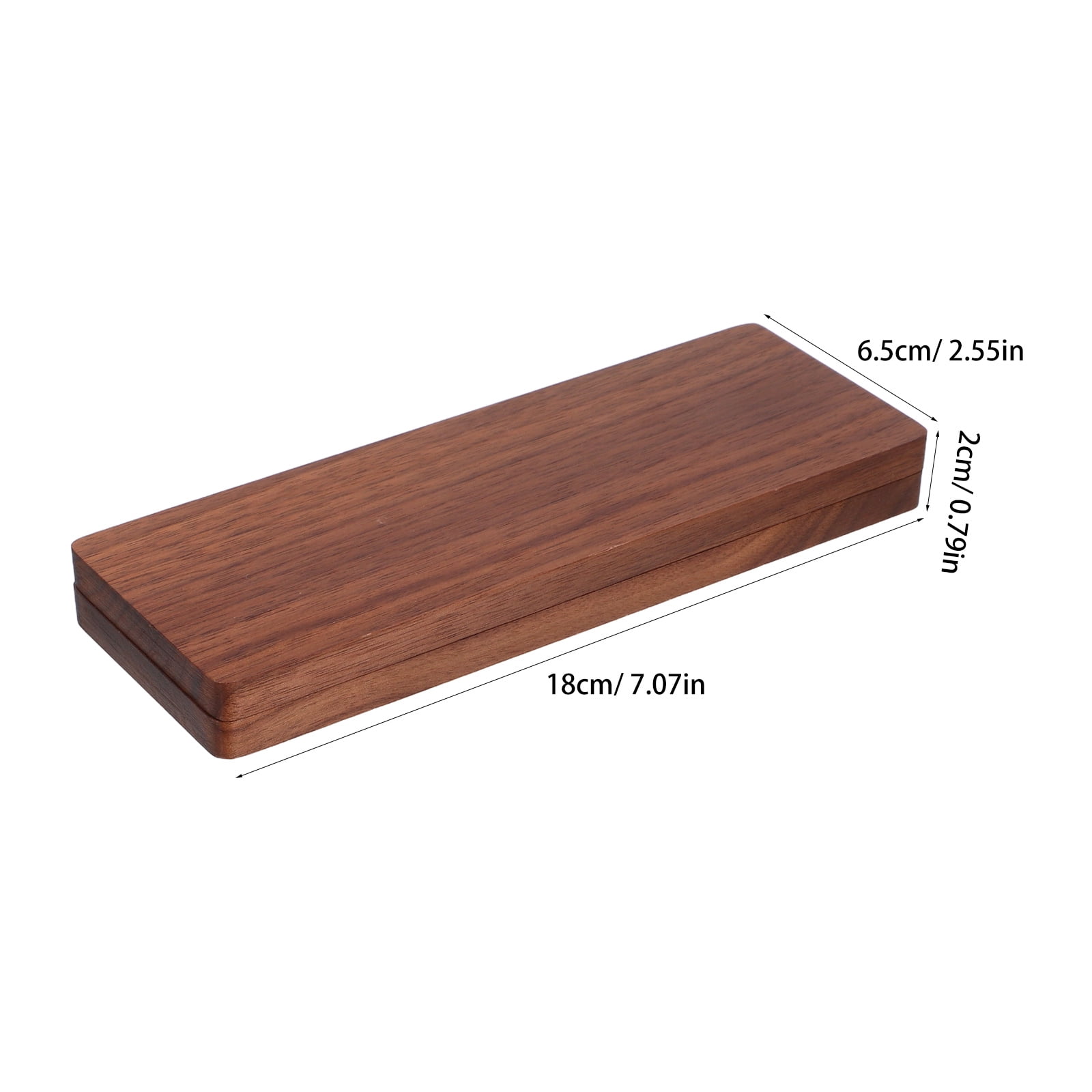 RENACLIPY Portable Coffee Wood Watercolor Palette Case with Cover for Travel
