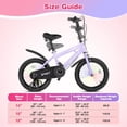 thumbnail image 4 of Lookfly 16" Kids Bike for Boys and Girls with Removable Training Wheels,Children's Cicycle,Purple, 4 of 8