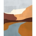 thumbnail image 2 of Borges, Victoria 26x32 White Modern Wood Framed Museum Art Print Titled - Sedona Colorblock IV, 2 of 4