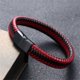 thumbnail image 4 of Men brazalete trenzado bloqueo joya informal joya de una sola capa regal de brazalete elegante pulsera decorativa hermano hermano tipo 3 Inevent AP009090-03, 4 of 7