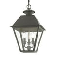 thumbnail image 3 of 27220-61 Livex Lighting Wentworth - 3 Light Large Outdoor Pendant In Classic Style-19 Inches Tall and 12 Inches Wide-Charcoal Finish, 3 of 11