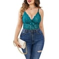 thumbnail image 3 of Avidlove Plus Size Lingerie for Women One Piece Lace Corset Bodysuit Mesh Chemise Sleepwear L-5XL, 3 of 4