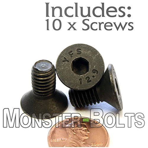 10 M8-1.25x16mm Socket Allen Head Cap Screw Zinc Plated Steel M8 x 16mm