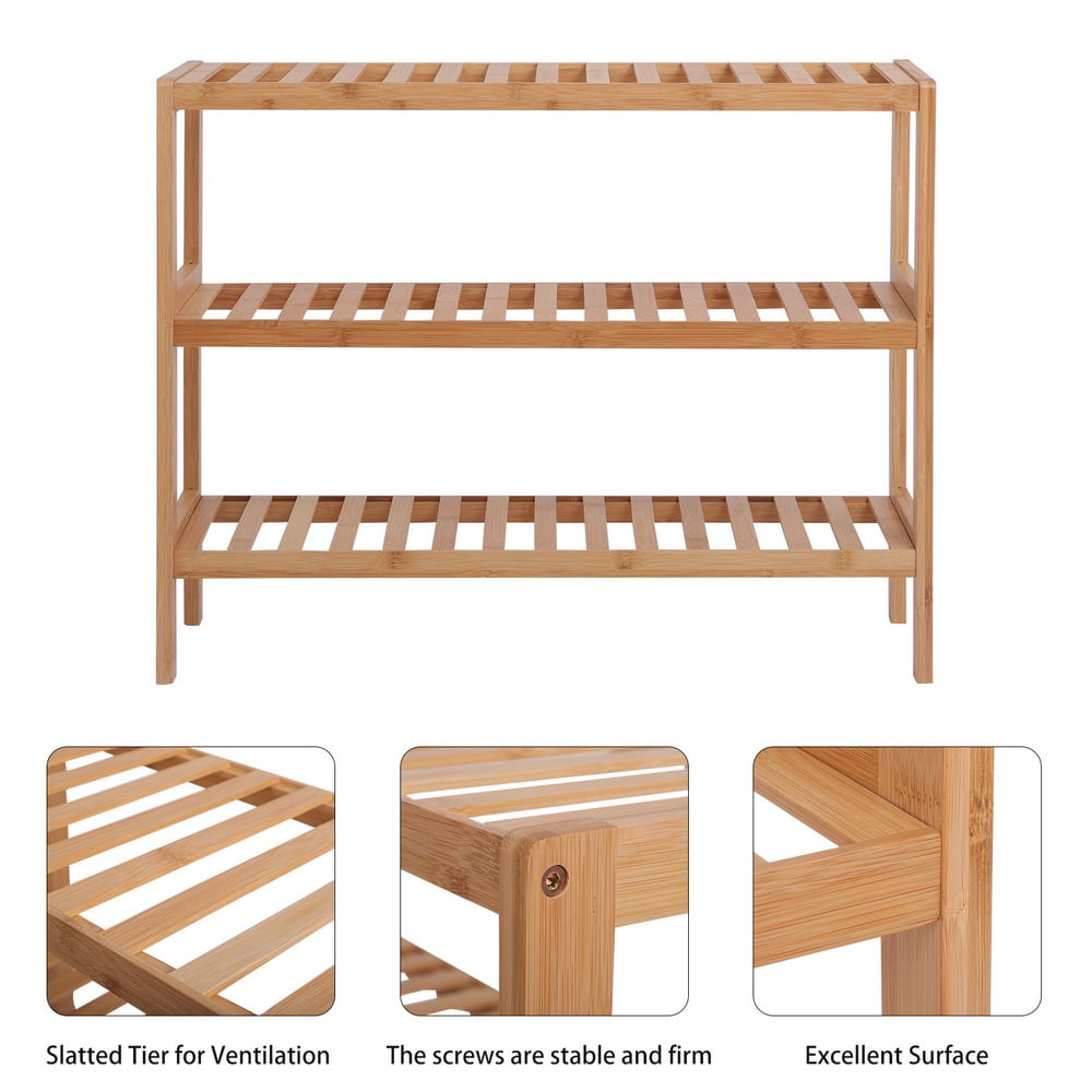 Kepooman 3 Tier Bamboo Shoe Rack Bench, Premium Shoe Organizer or Entryway Bench, Perfect for Shoe Cubby, Entry Bench, Bathroom Bench, Entryway Organizer, Hallway or Living Room Kepooman 3 Tier Bamboo Shoe Rack Bench, Premium Shoe Organizer or Entryway Bench, Perfect for Shoe Cubby, Entry Bench, Bathroom Bench, Entryway Organizer, Hallway or Living Room