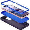 thumbnail image 6 of Entronix Heavy Duty Case Designed for iPhone 13 Shockproof Triple Layer Rugged Case, Blue, 6 of 9