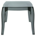 thumbnail image 2 of Luxury Commercial Living 20" Black Transparent Stacking Square Outdoor Patio Side Table, 2 of 7