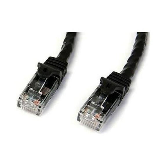 7 ft. Black Gigabit Snagless RJ45 UTP Cat6 Patch Cable