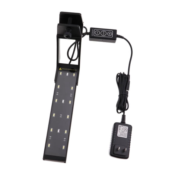 MERIGLARE 50/60HZ 6W/8W Lumière Réglable pour Réservoir d'Aquarium LED Clip 5 Niveaux de Luminosité Prise US CL-30 6W