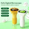 thumbnail image 4 of Microscope Toy, Magnifier, 2" IPS Screen 1000x Handheld Digital Microscopes HD, Pocket Portable Microscopes for Children (White), 4 of 8