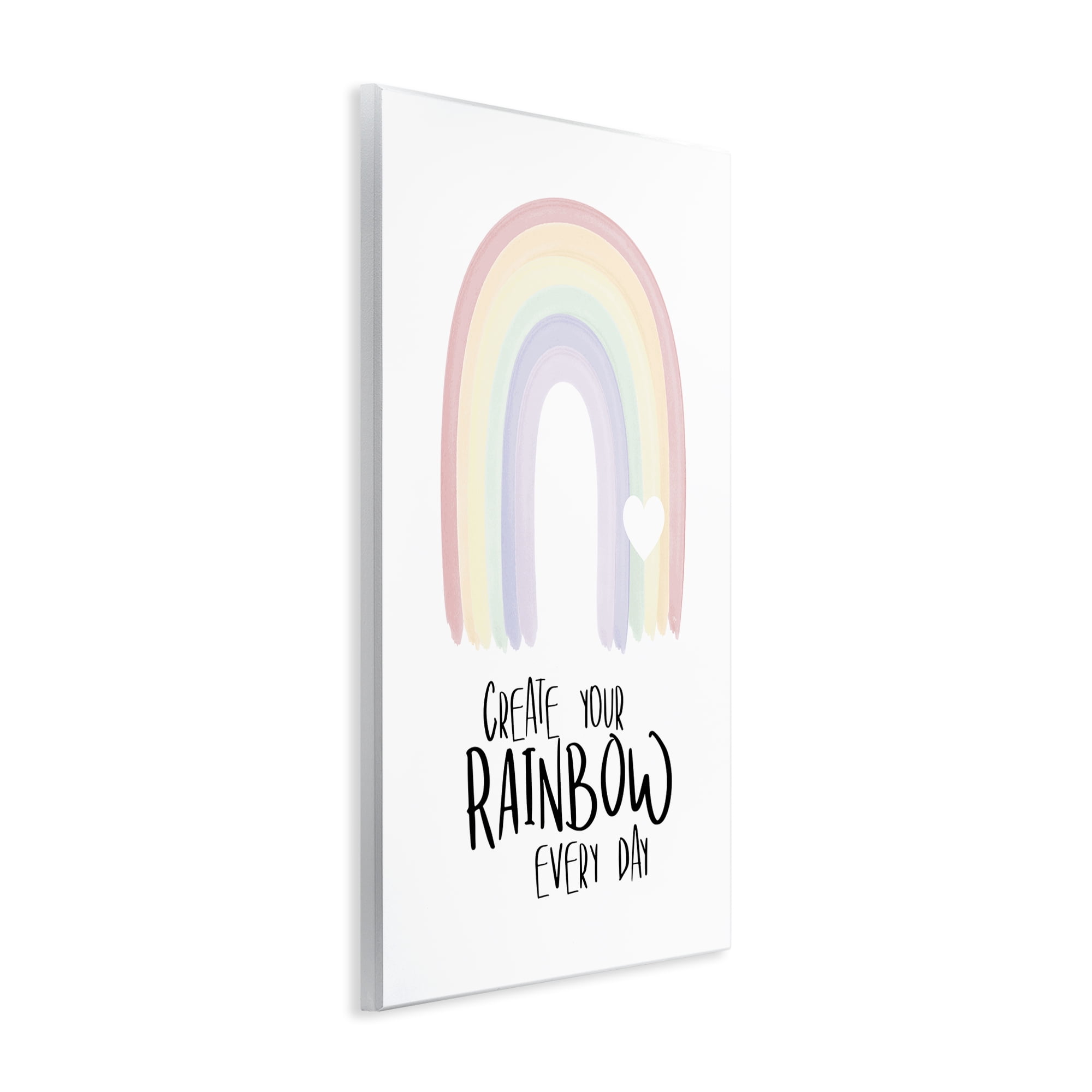 Stupell Industries Create Your Rainbow Text & Numbers Painting Unframed Art Print Wall Art, 10 x 15