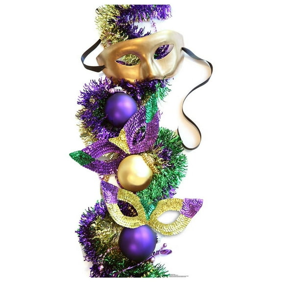 Mardi Gras Party Masks Cardboard Cutout