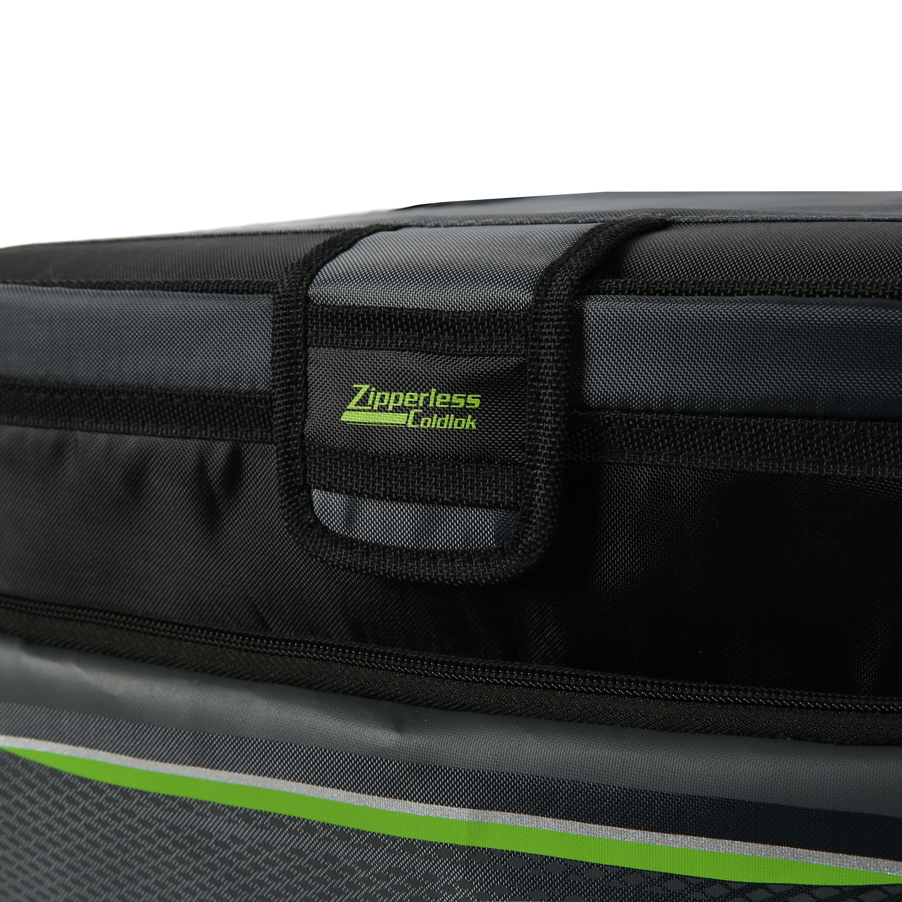 Arctic Zone 40 cans Zipperless Soft Sided Cooler with Hard Liner, Black and Green