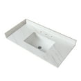 thumbnail image 4 of Montary 22 Inch Sidesplash , Bathroom Vanity Top with Backsplash ,4" Height Backsplash, for Vanity Top, Bianco Carrara Venato, 4 of 5