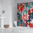 thumbnail image 2 of Pioneer Flower Floral Print Pattern Shower Curtain 72"x84" ,Bathroom Decorative Shower Curtains Set with 12 Hooks,Modern Waterproof Washable Shower Curtain, 2 of 6