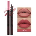 thumbnail image 2 of Delineador de labios líquido mate con punta de calabaza, color nude mate, resistente al agua, lápiz labial rojo brillante, 0,6 ml, 2 of 3