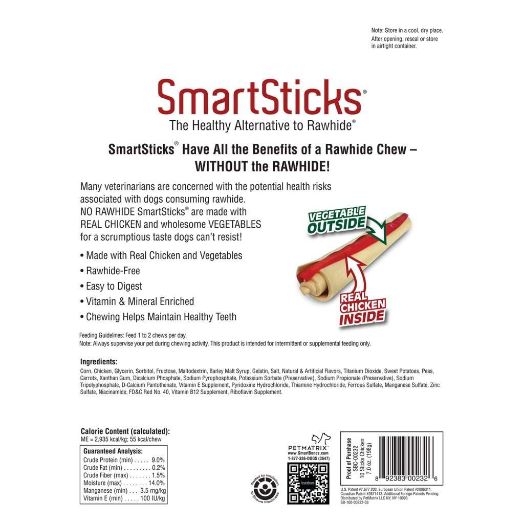 smartsticks rawhide free dog chew