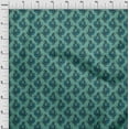 thumbnail image 3 of oneOone Georgette Viscose Dusty Teal Green Fabric Bird Block Sewing Material Print Fabric By The Yard 42 Inch Wide, 3 of 4