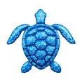 thumbnail image 1 of Decoración de la pared de tortuga de hierro escultura decoración del hogar coleccionables de arte coleccionables para colgar adorno de regalo de Azul profundo, 1 of 8