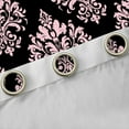 thumbnail image 4 of Manfei Boho bohemian Flower Black Out Curtains,Damask Victorian Print Curtains Pack of 2 (42x63 Each),Black Pink Bedroom Curtains For Teens,Super Cozy Room Decor, 4 of 6