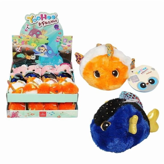 Aurora 2349761 3 in. Sealife Mini Yoohoo Plush with 4 Assortments - Case of 64