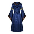 thumbnail image 3 of IROINNID Halloween Costumes For Women Sheath Dress Savings Vintage Renaissance Victorian-Style Long Sleeve Hooded Dress,Blue, 3 of 6