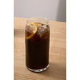 thumbnail image 5 of (4 pack) Mainstays Glass 20oz Clear Drinkware Glass Can Shaped, 5 of 13