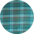 thumbnail image 1 of Ahgly Company Machine Washable Indoor Round Transitional Dark Turquoise Green Area Rugs, 7' Round, 1 of 7
