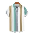 thumbnail image 4 of S-4X Big & Tall Shirts for Men Plus Size Short Sleeve Button-Down T-Shirts Lightweight Color-Block Collared Beach Tshirts Tees Tops, 4 of 6