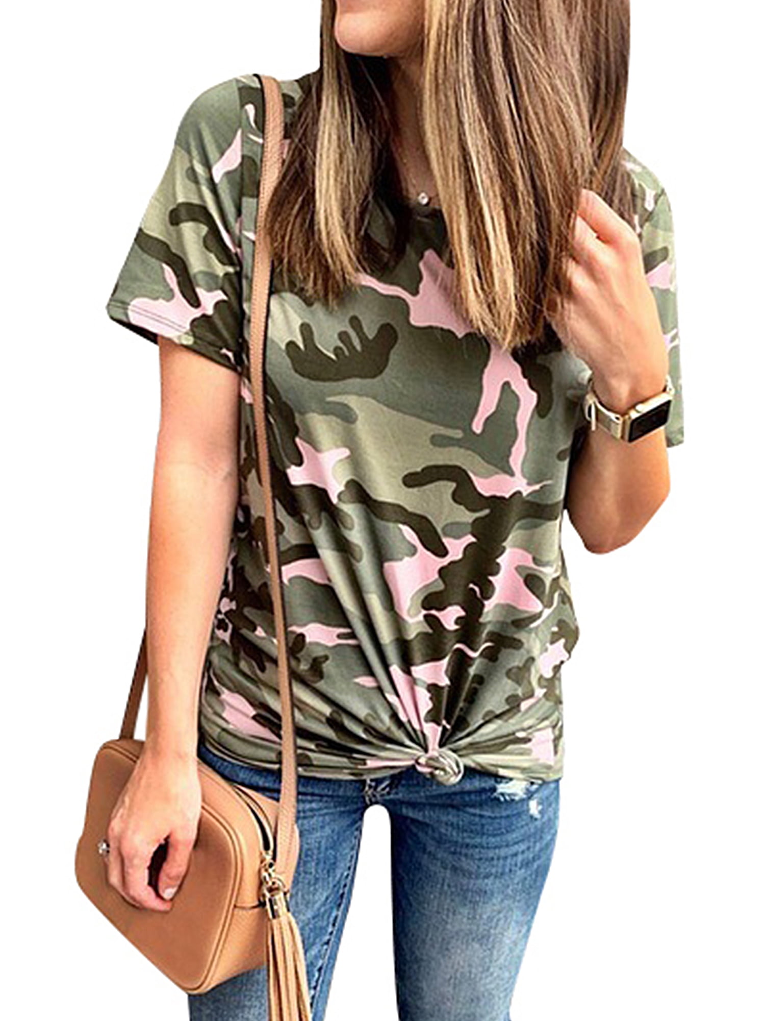 Army print t shirt for girl Clearance