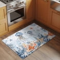 thumbnail image 3 of Oceans Marine Life Washable Small Entryway Area Rugs 2'x3', Orange Blue Jellyfish Starfish Retro Ombre Low Pile Throw Rug Non-Slip Sturdy Edge Binding Carpet for Front Door Floor Room Entry, 3 of 9