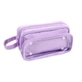 thumbnail image 2 of Clearance Back to School Pencil Case - Large Pencil Pouch Organizer, Cute Pencil Box, School Supplies for Kids, Great for Colored Pencils, Highlighters, and Pens,Purple, 2 of 4