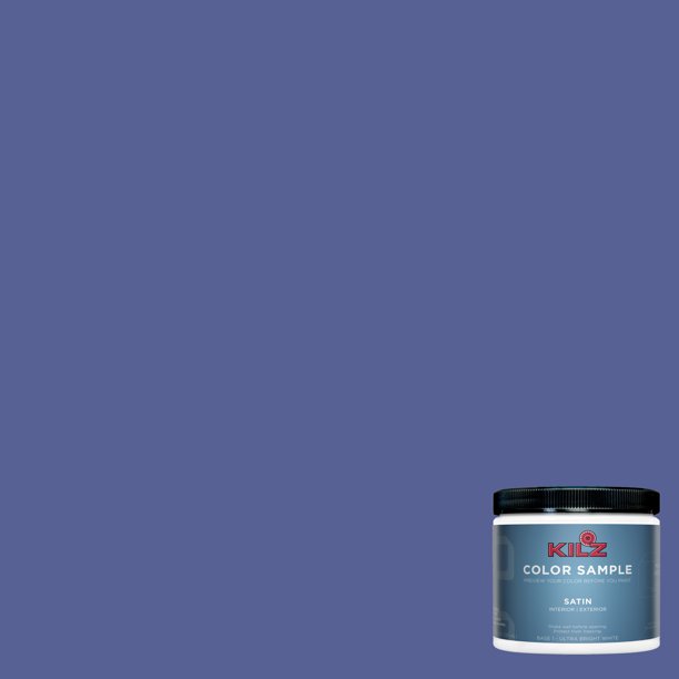 KILZ Complete Coat Paint & Primer, Interior/Exterior, Satin, Grape