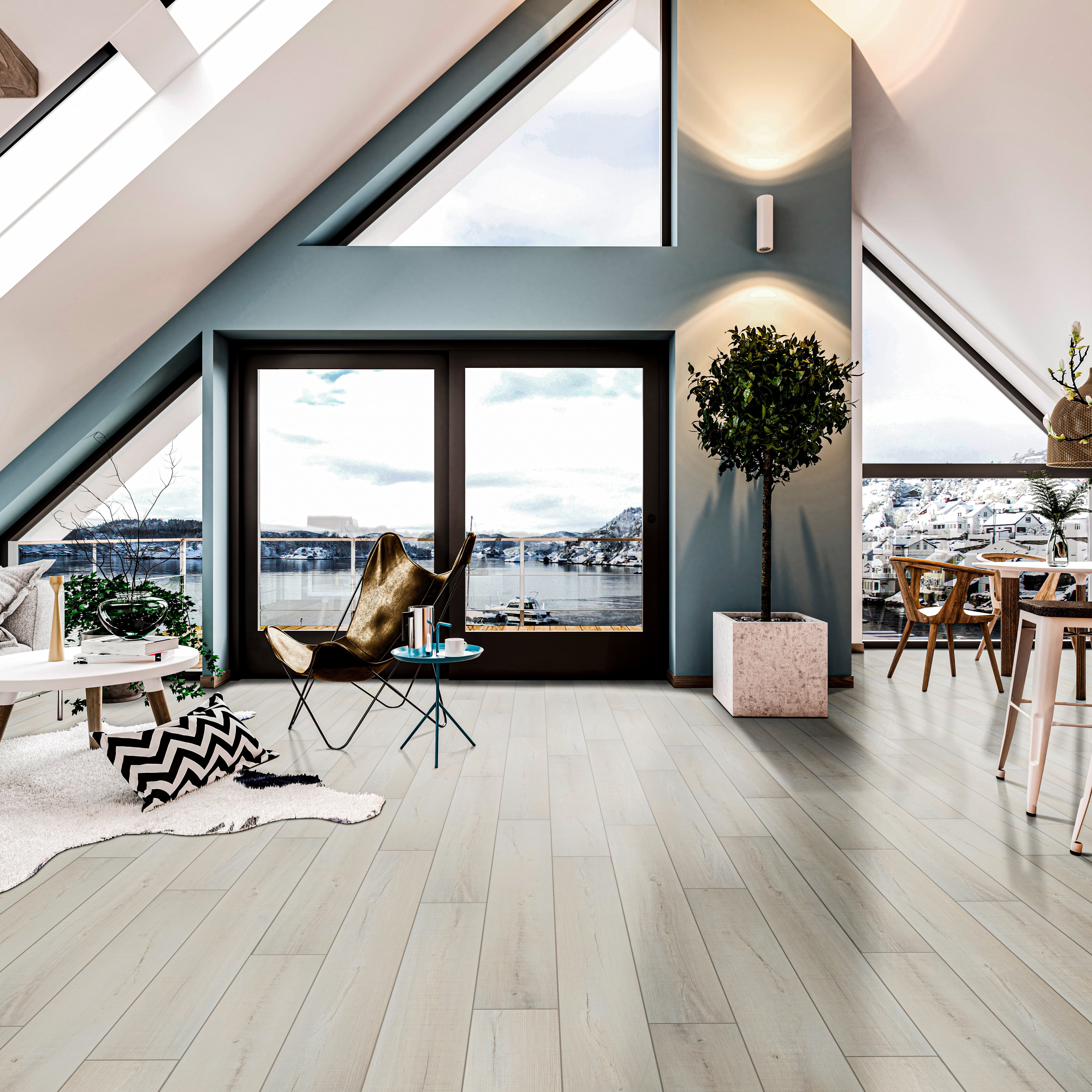 MSI Woodford Willowmoss 7 in. x 48 in. Rigid Core Luxury Vinyl Plank Flooring (23.8 sq. ft. / case)