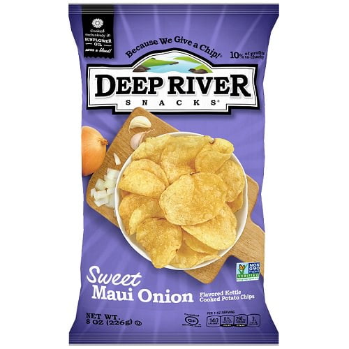 Sweet Maui Onion Kettle Chips, 8oz, 12 Ct