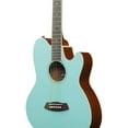 thumbnail image 6 of Ibanez TCY10E Talman Acoustic Guitar, Purpleheart Fretboard, Sea Foam Green, 6 of 10