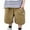 Khaki, variant on ZACPNCV Boys Cargo Shorts Elastic Waist Solid Color Wide Leg Knee Length Shorts for Kids Summer Sport Bermuda Shorts with Pockets Khaki 9-10 Years