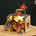 thumbnail image 1 of Casa de Muñecas de Madera DIY Baoblaze con Luces en miniatura, 1 of 8