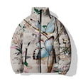 thumbnail image 3 of Chaleco cálido de invierno para hombre, chaqueta con estampado de mariposas, chaquetas para hombre, ropa holgada de algodón, ropa de calle Harajuku, ropa para hombre, abrigos fríos, 3 of 5