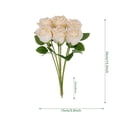 thumbnail image 2 of Cemetery Decorations for Grave, 12 Bouquets Memorial Artificial Rose Flower for Grave Vase and Funeral Decorations, Flowers for Gravesites Memorial Day Home Altar Floral Arrangements, Champagne, 2 of 4